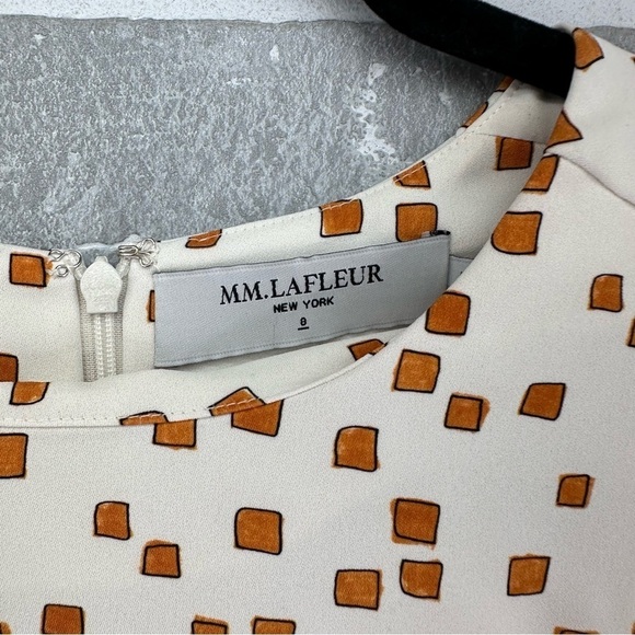 MM Lafleur Inez 1.0 dress mosaic print goldenrod/ivory, size 0 - Picture 3 of 11